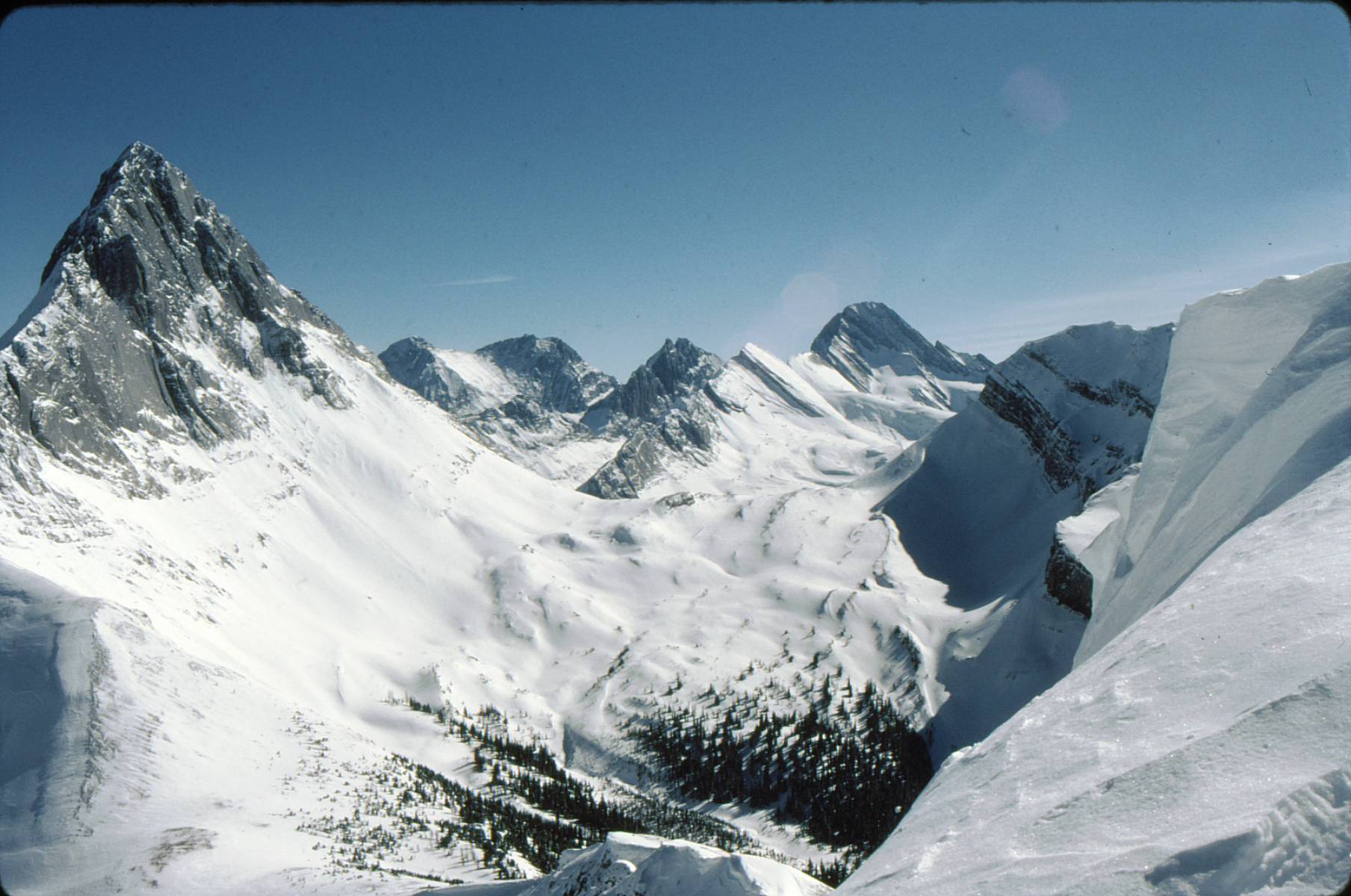 Unnamed 8800 ft w of Smuts Pass Mar 4 89-27 Birdwood & Sir Douglas