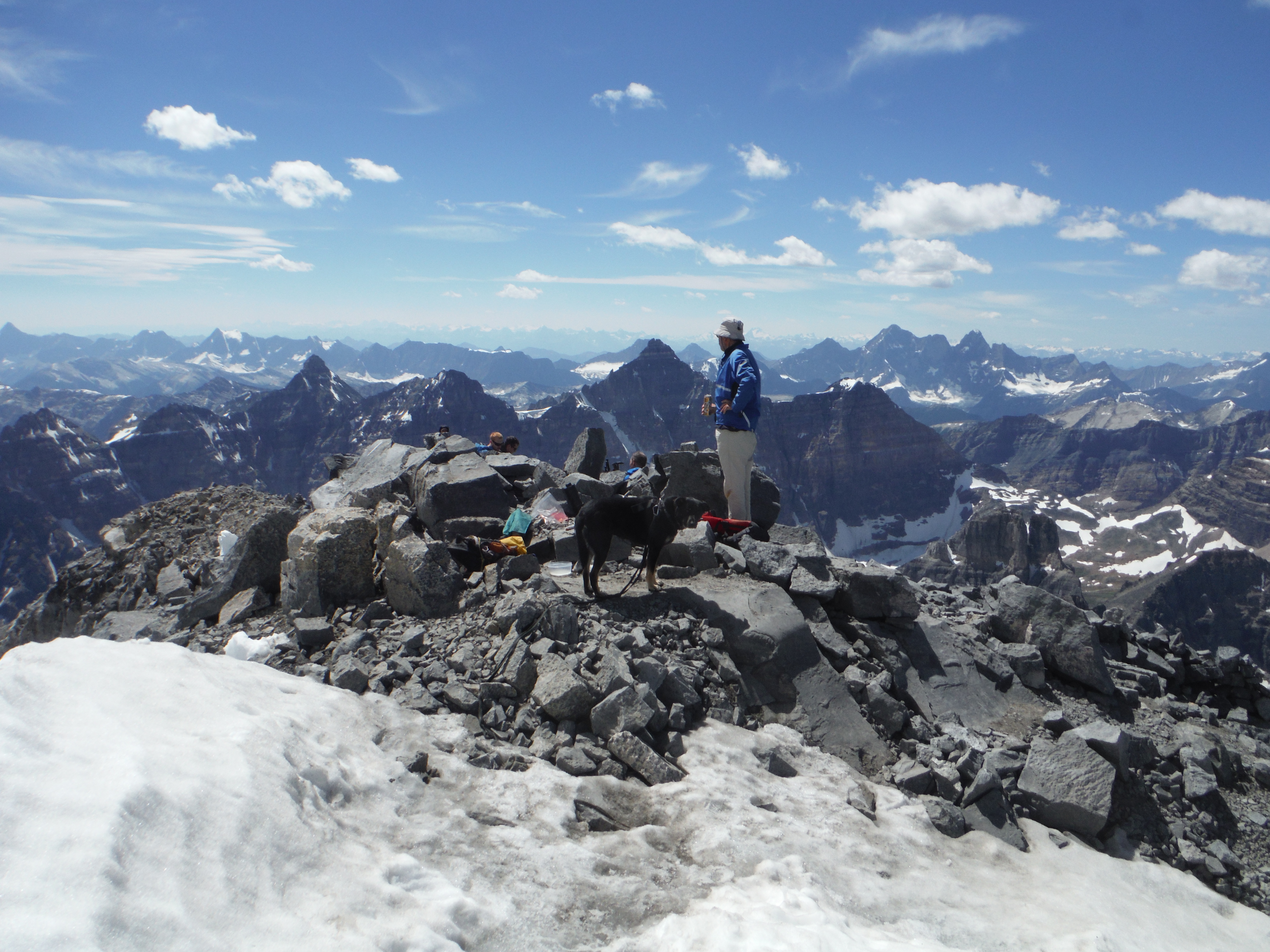 Kona on Mt. Temple summit