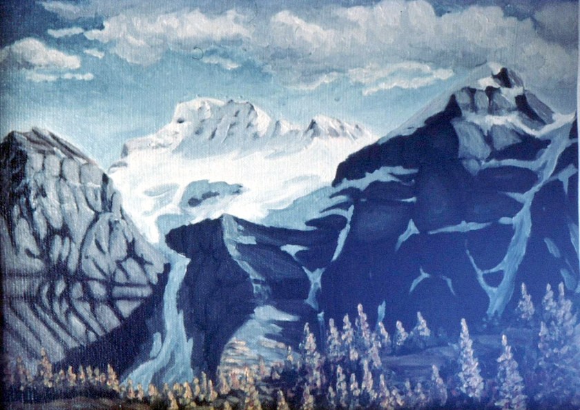 Mt. Fay oil painting