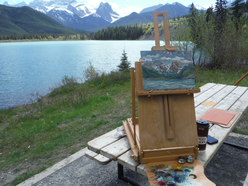 plein air painting gap lake