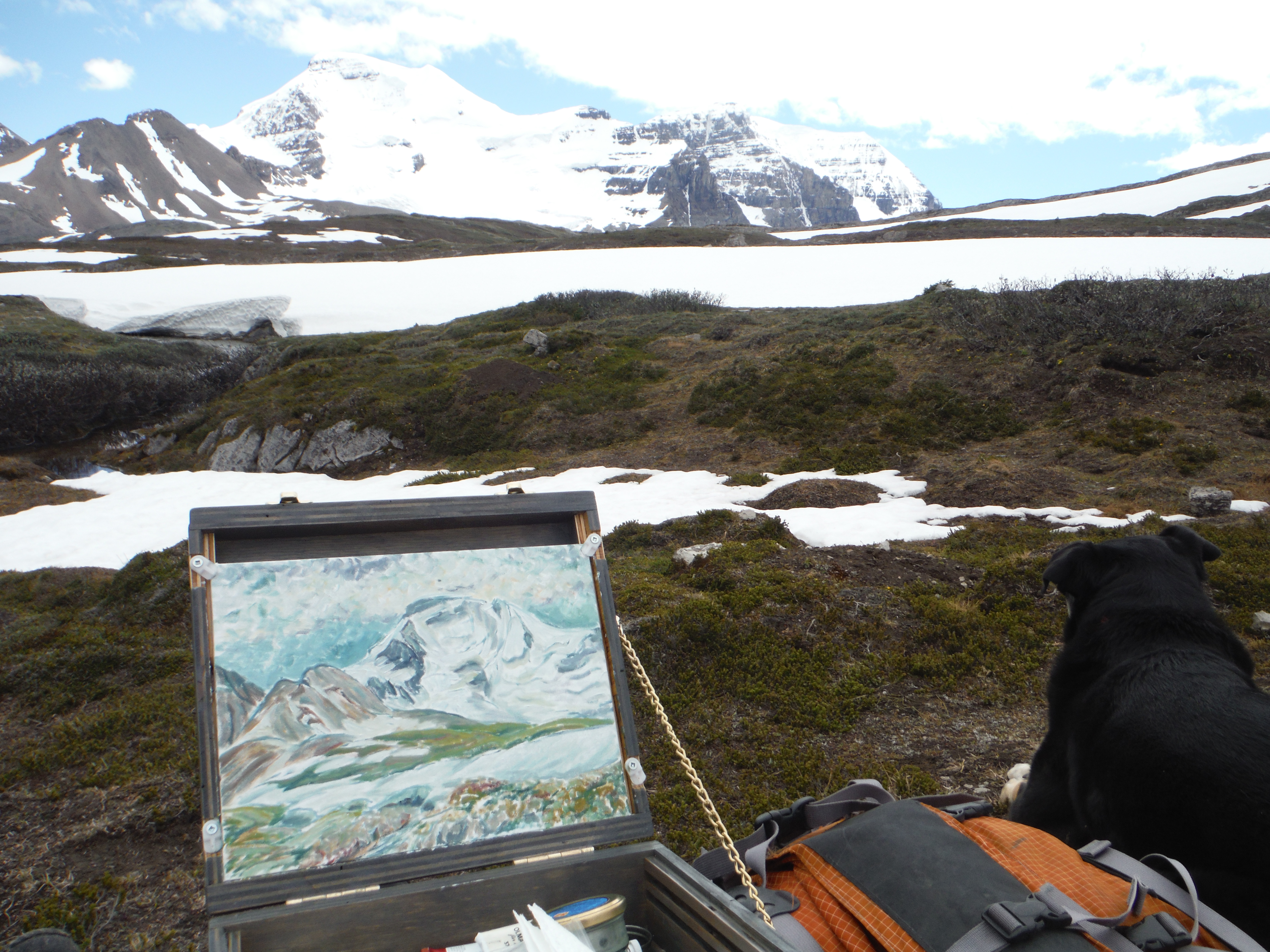 plein air painting Wilcox Ridge