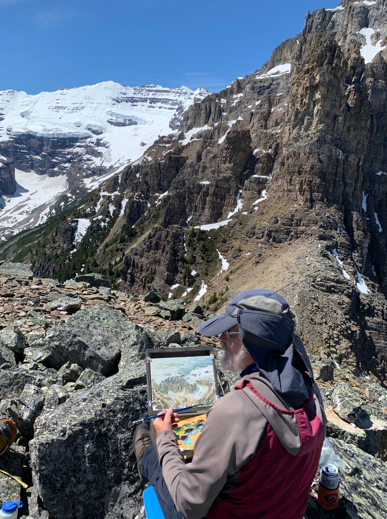 plein air painting Devil's Thumb
