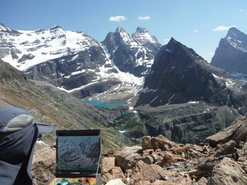 Wiwaxy Gap Lake O'Hara Lake Oesa Glacier Peak Ringrose Peak Mt. Hungabee Yukness Mtn. Mt. Biddle Opabin Plateau